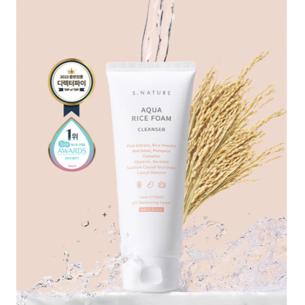 S.NATURE Aqua Rice Foam Cleanser